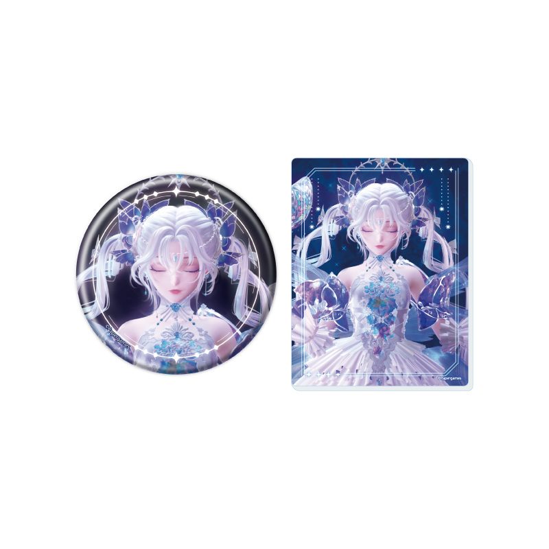 缶バッジ&アクリルカードセット シャイニングニキ×米山舞 02 虹歌オパリオス(公式イラスト) (Can Badge & Acrylic Card Set "Shining Nikki" x Mai Yoneyama 02 Stone of a Rainbow Song (Official Illustration))