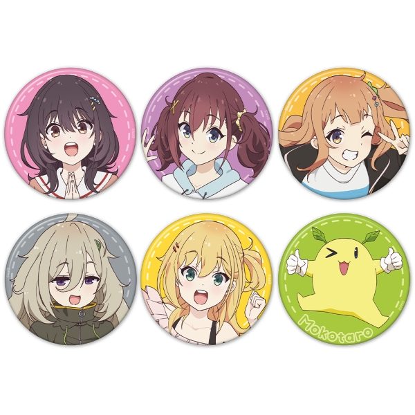 日々は過ぎれど飯うまし 缶バッジ6個セット まこ&くれあ&しのん&つつじ&なな&モコ太郎 ("Food for the Soul" Can Badge 6 Set Mako & Kurea & Shinon & Tsutsuji & Nana & Mokotaro)