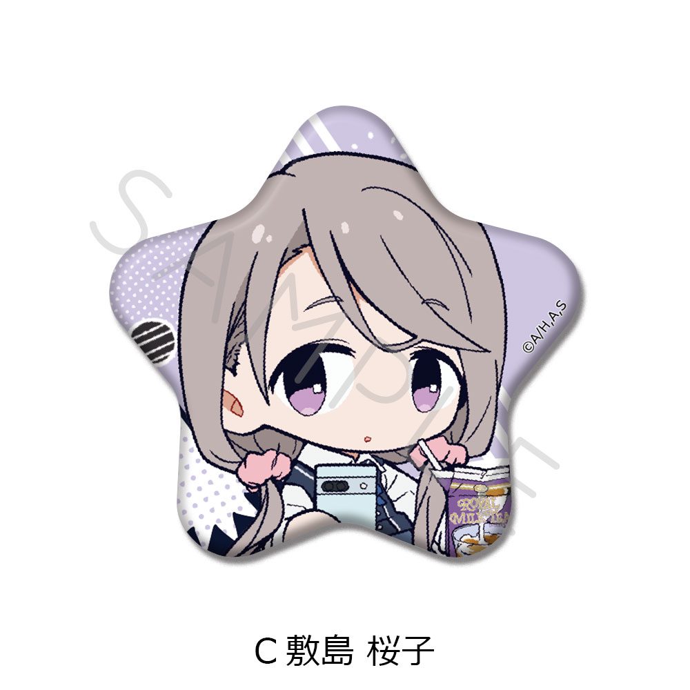 mono 星型缶バッジ C 敷島桜子 ("mono" Star Can Badge C Shikishima Sakurako)