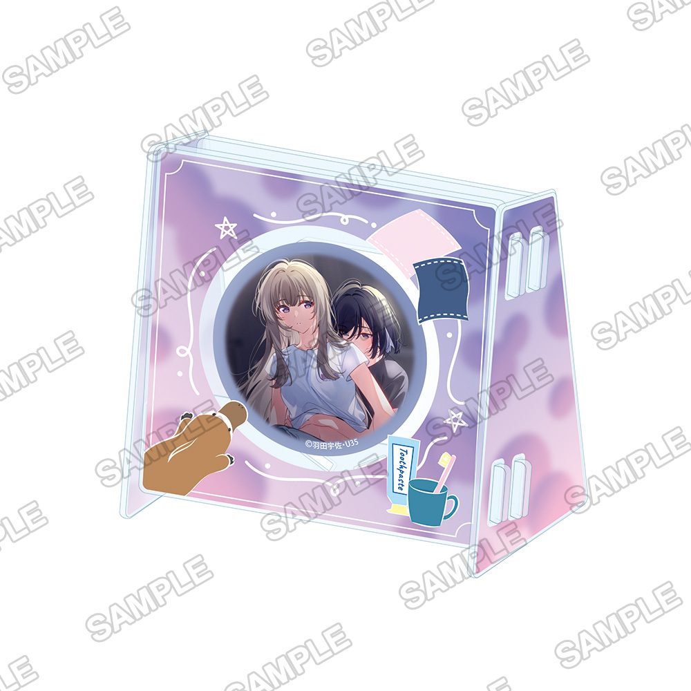 週に一度クラスメイトを買う話 -ふたりの秘密は一つ屋根の下- 缶バッジ&ホルダーセット night ("Story About Buying My Classmate Once A Week: Two People's Secret Under the Same Roof" Can Badge & Holder Set night)