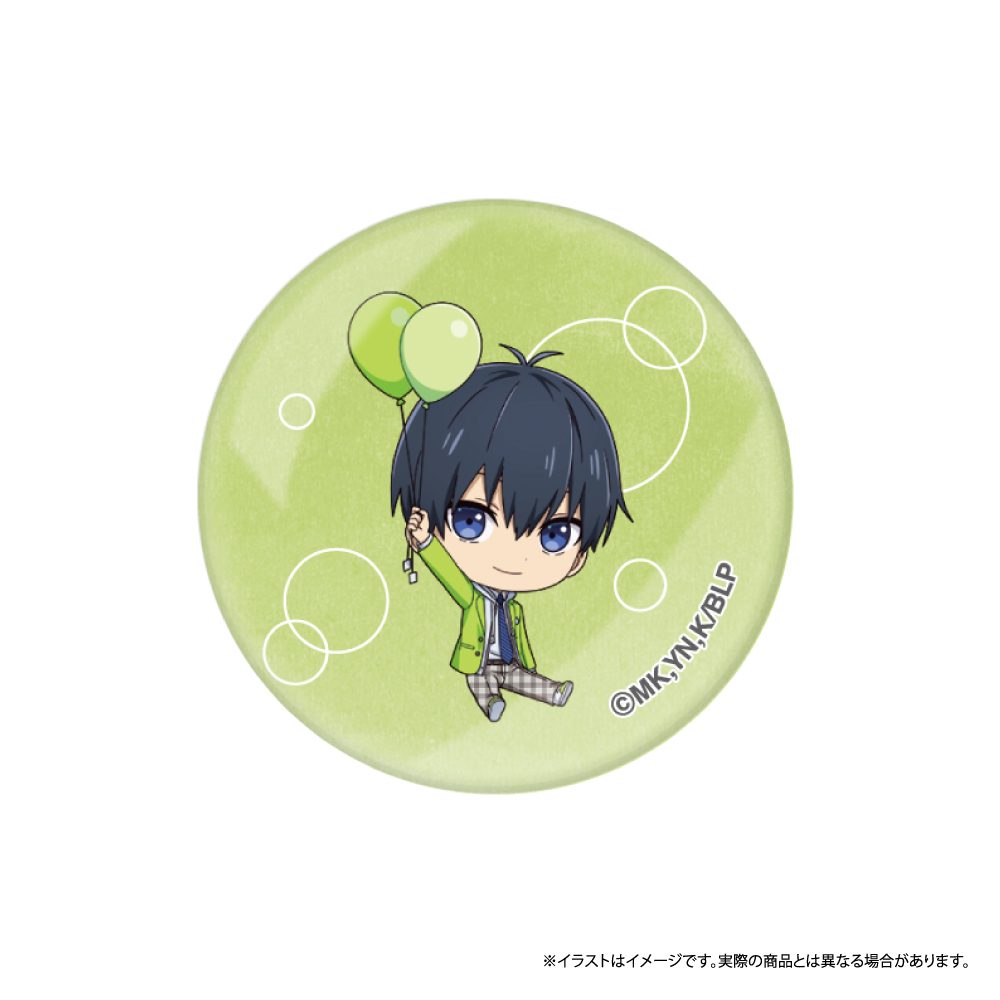 ブルーロック ガラスマグネット 潔世一(ミニキャラ)(風船) ("Blue Lock" Glass Magnet Isagi Yoichi (Mini Character) (Balloon))