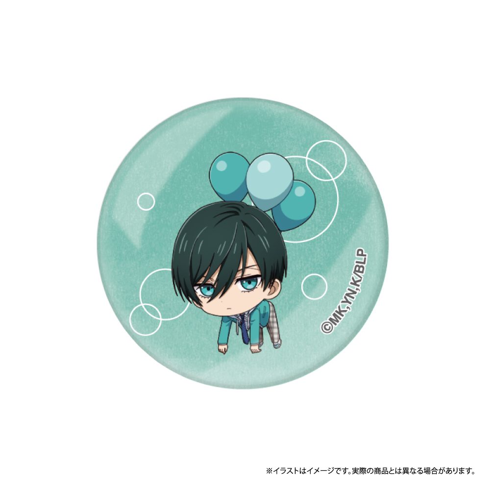 ブルーロック ガラスマグネット 糸師凛(ミニキャラ)(風船) ("Blue Lock" Glass Magnet Itoshi Rin (Mini Character) (Balloon))