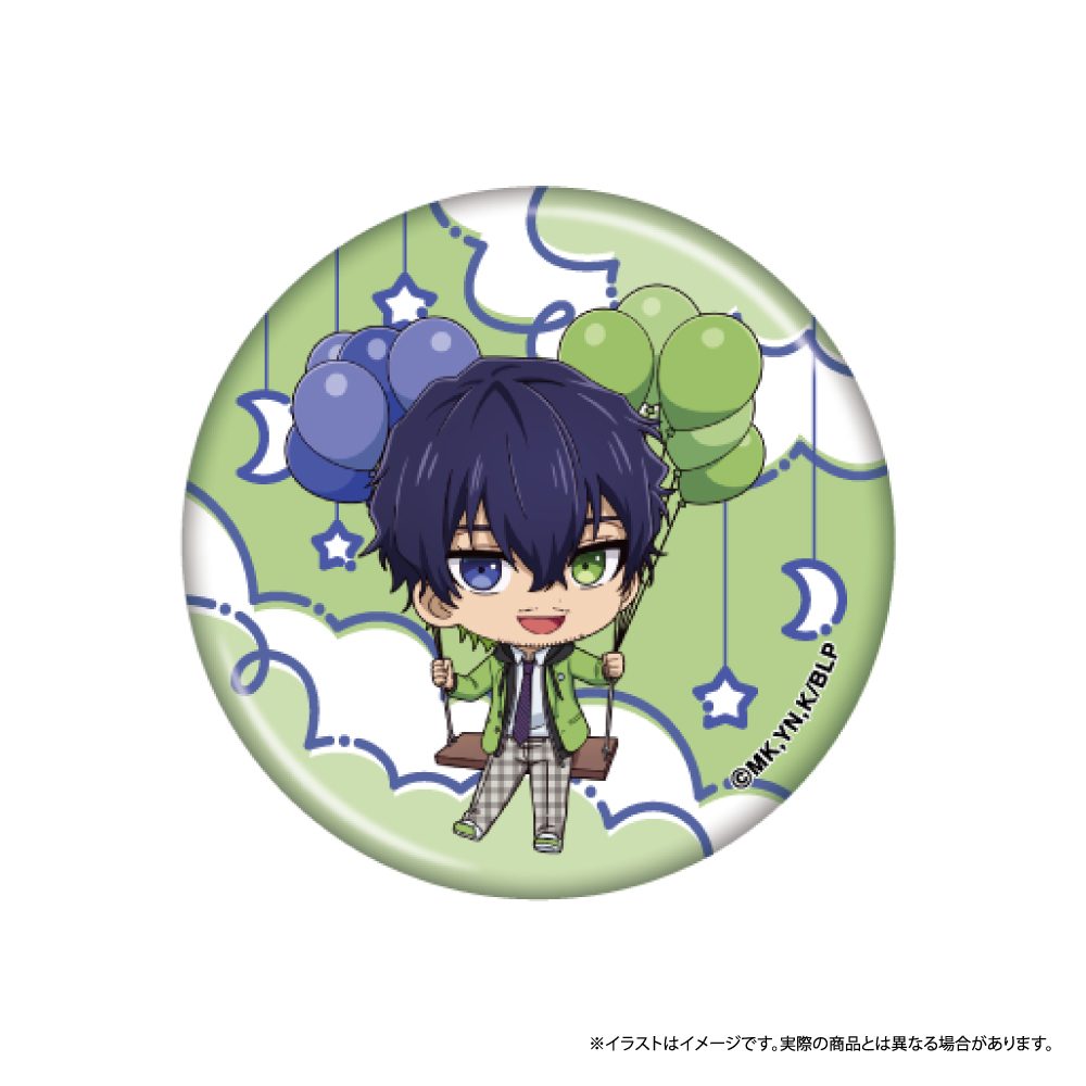 ブルーロック 丸缶バッジ オリヴァ・愛空(ミニキャラ)(風船) ("Blue Lock" Round Can Badge Oliver Aiku (Mini Character) (Balloon))