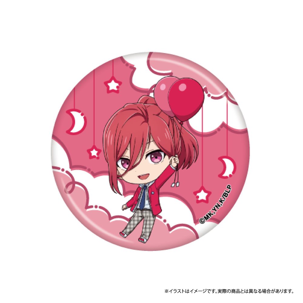ブルーロック 丸缶バッジ 千切豹馬(ミニキャラ)(風船) ("Blue Lock" Round Can Badge Chigiri Hyoma (Mini Character) (Balloon))