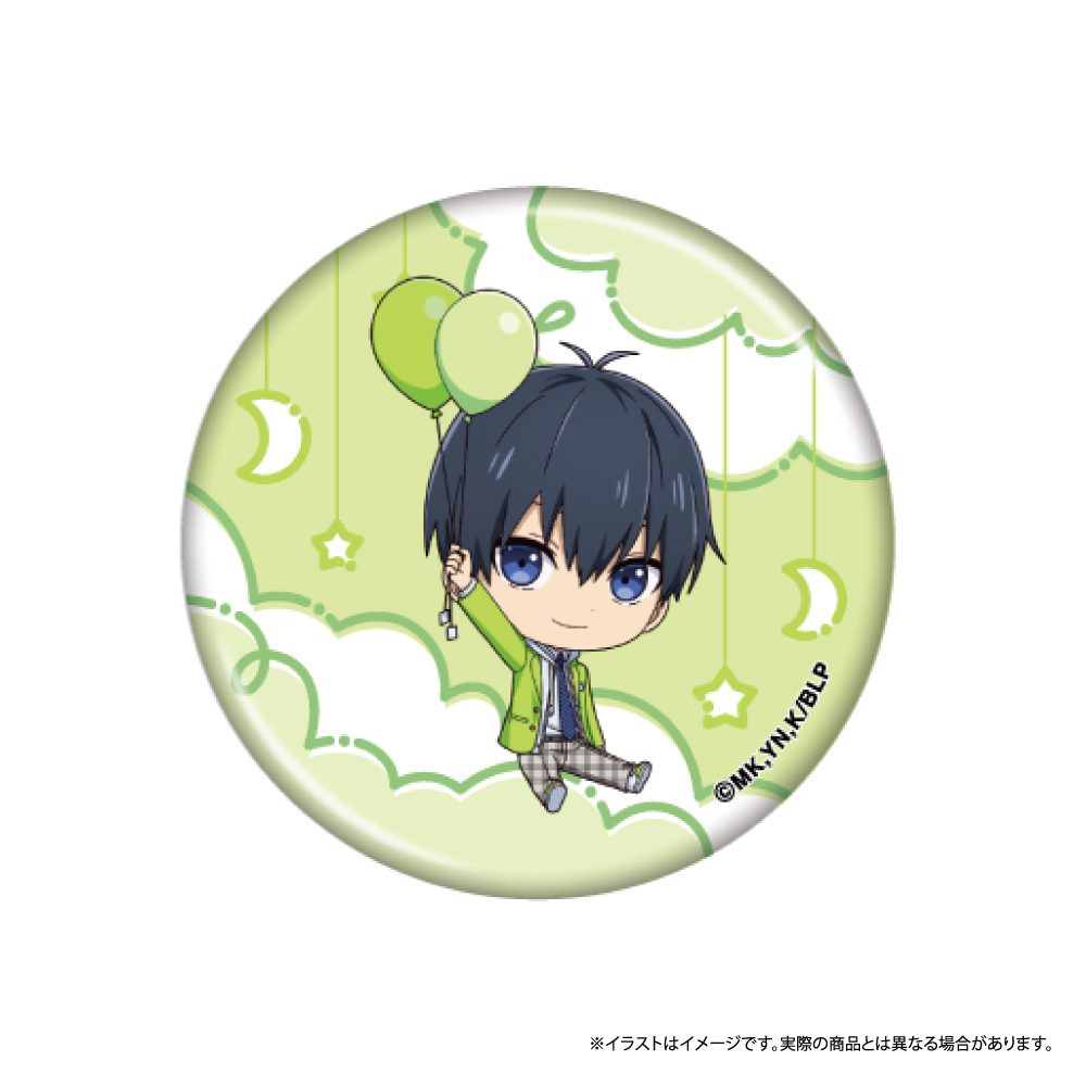ブルーロック 丸缶バッジ 潔世一(ミニキャラ)(風船) ("Blue Lock" Round Can Badge Isagi Yoichi (Mini Character) (Balloon))