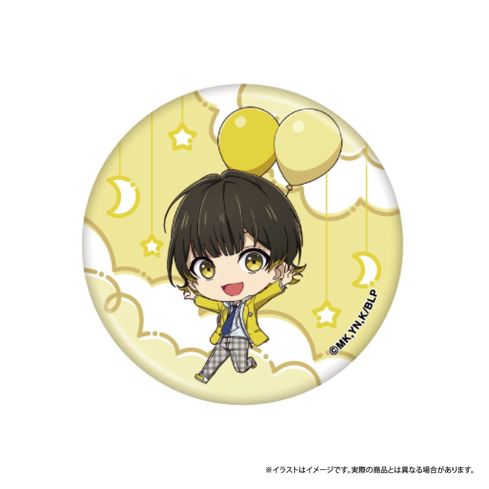 ブルーロック 丸缶バッジ 蜂楽廻(ミニキャラ)(風船) ("Blue Lock" Round Can Badge Bachira Meguru (Mini Character) (Balloon))