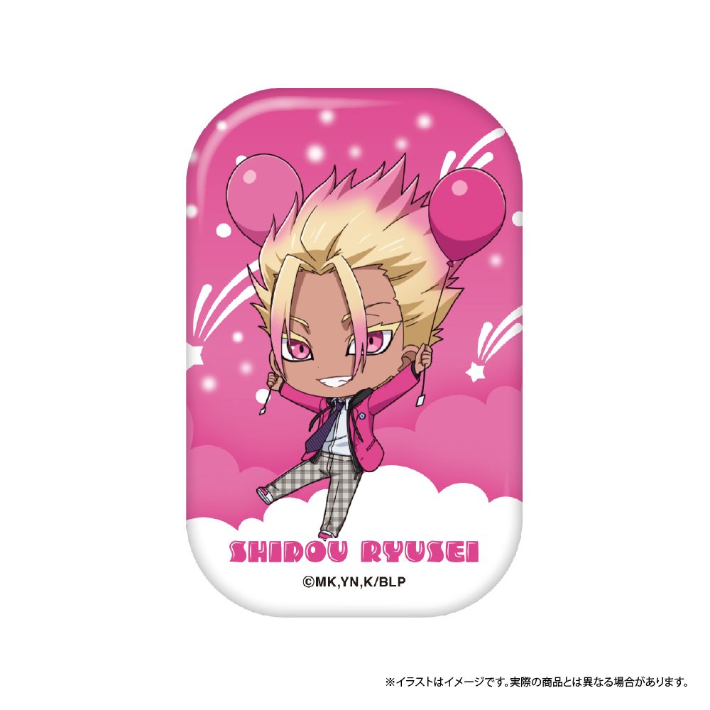 ブルーロック 長方形缶バッジ 士道龍聖(ミニキャラ)(風船) ("Blue Lock" Rectangle Can Badge Shidou Ryusei (Mini Character) (Balloon))