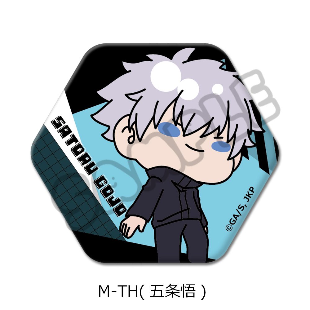呪術廻戦 2期 第6弾 六角形缶バッジ M-TH 五条悟 ("Jujutsu Kaisen" Season 2 Vol. 6 Hexagonal Can Badge M-TH Gojo Satoru)