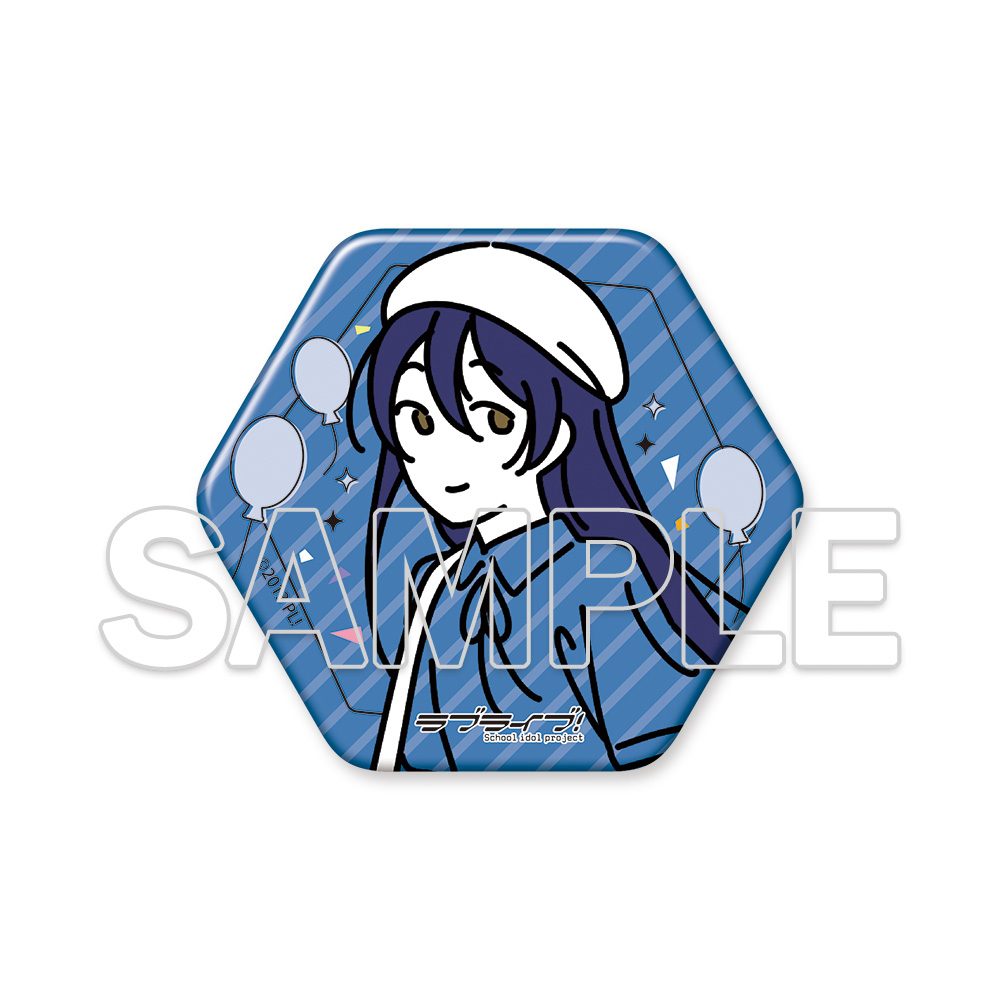 ラブライブ!シリーズ お散歩は季節をまとって。 六角形缶バッジ 園田海未 ("Love Live!" Series Osanpo wa Kisetsu wo Matotte. Hexagonal Can Badge Sonoda Umi)