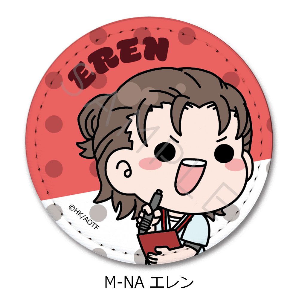 進撃の巨人 The Final Season 第15弾 レザーバッジ(丸形) M-NA エレン ("Attack on Titan The Final Season" Vol. 15 Leather Badge (Round) M-NA Eren)