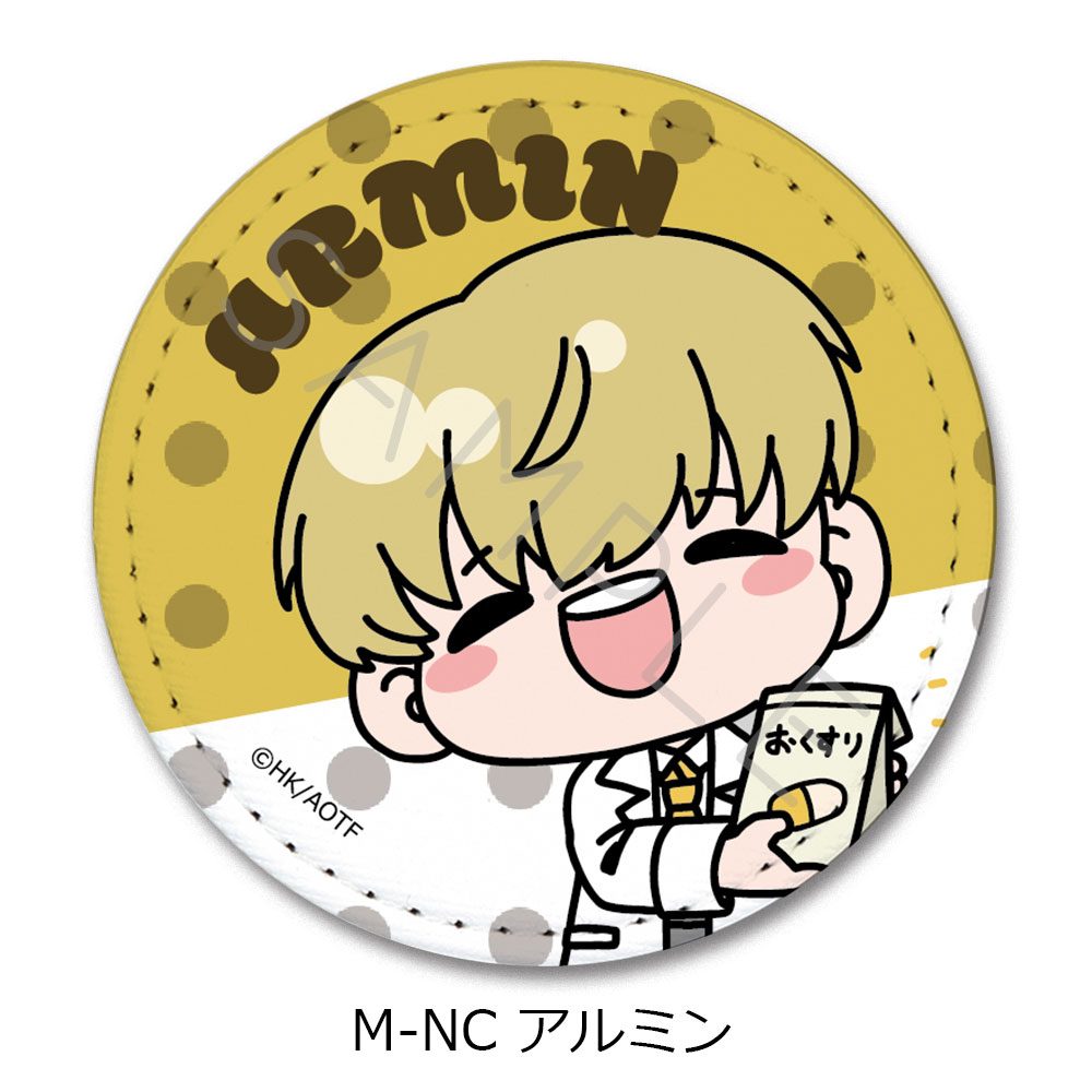 進撃の巨人 The Final Season 第15弾 レザーバッジ(丸形) M-NC アルミン ("Attack on Titan The Final Season" Vol. 15 Leather Badge (Round) M-NC Armin)