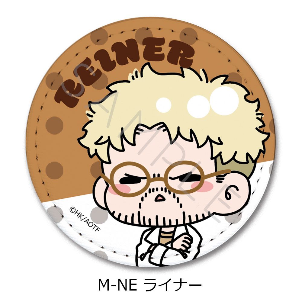 進撃の巨人 The Final Season 第15弾 レザーバッジ(丸形) M-NE ライナー ("Attack on Titan The Final Season" Vol. 15 Leather Badge (Round) M-NE Reiner)