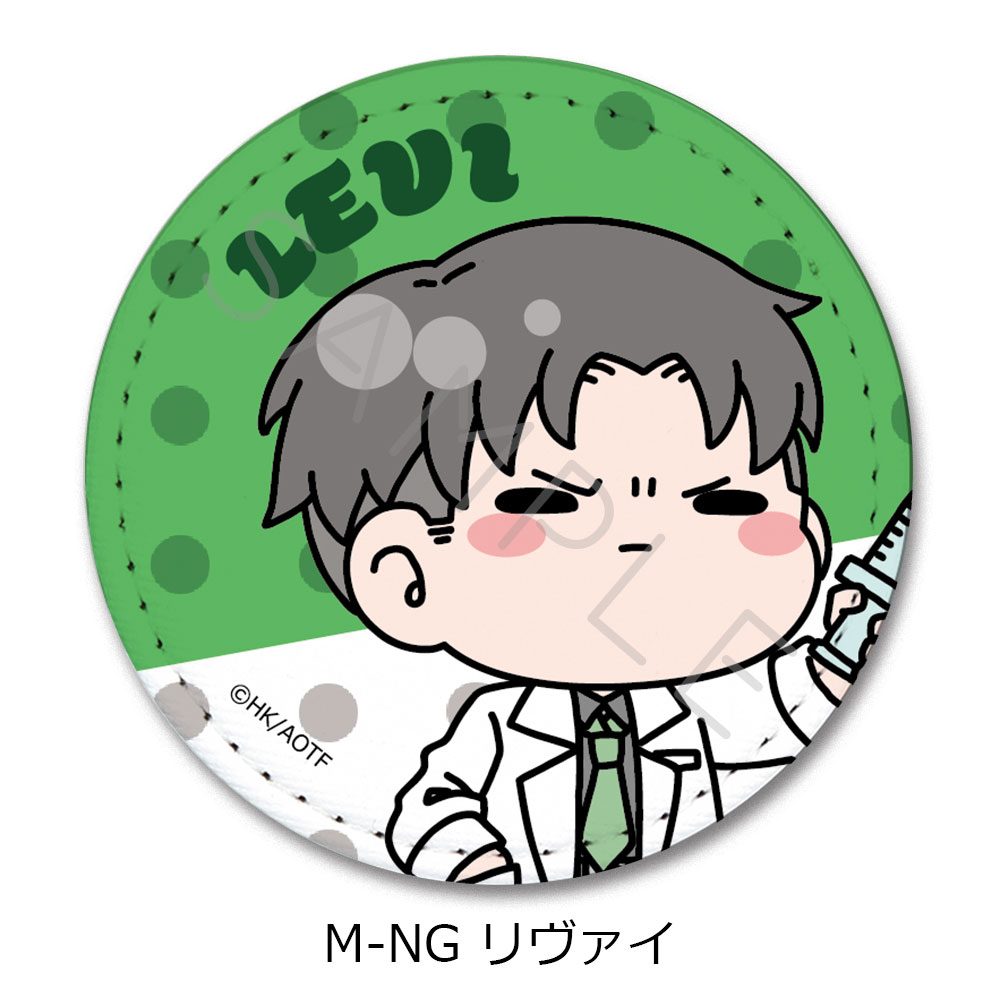 進撃の巨人 The Final Season 第15弾 レザーバッジ(丸形) M-NG リヴァイ ("Attack on Titan The Final Season" Vol. 15 Leather Badge (Round) M-NG Levi)