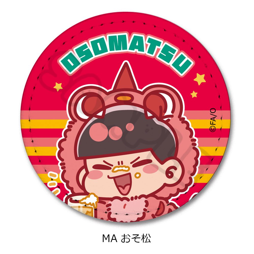 おそ松さん 第2弾 レザーバッジ(丸形) MA おそ松 ("Osomatsu-san" Vol. 2 Leather Badge (Round) MA Osomatsu)