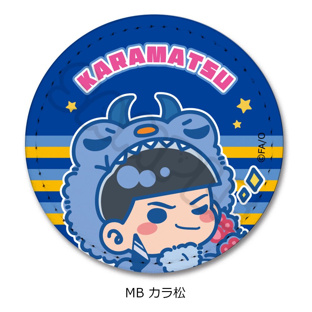 おそ松さん 第2弾 レザーバッジ(丸形) MB カラ松 ("Osomatsu-san" Vol. 2 Leather Badge (Round) MB Karamatsu)