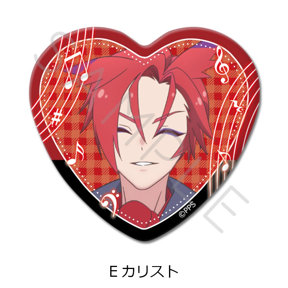 プリンセッション・オーケストラ ハート型缶バッジ E カリスト ("Princession Orchestra" Heart Can Badge E Calist)