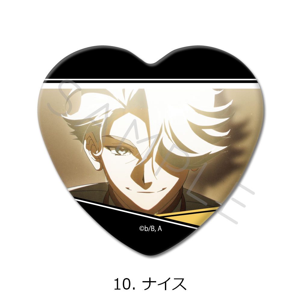 TO BE HERO X ハート型缶バッジ 10 ナイス ("To Be Hero X" Heart Can Badge 10 Nice)