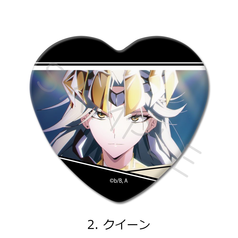 TO BE HERO X ハート型缶バッジ 2 クイーン ("To Be Hero X" Heart Can Badge 2 Queen)