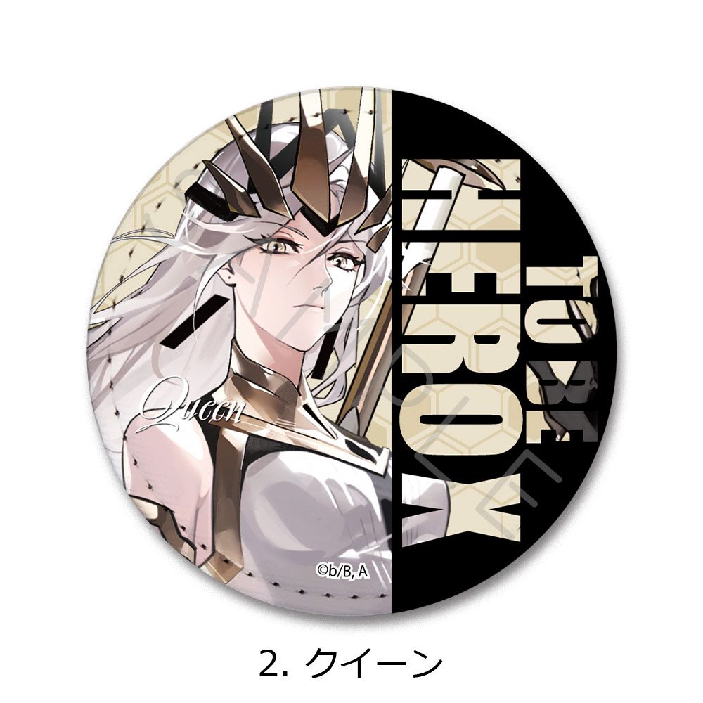 TO BE HERO X レザーバッジ 2 クイーン ("To Be Hero X" Leather Badge 2 Queen)
