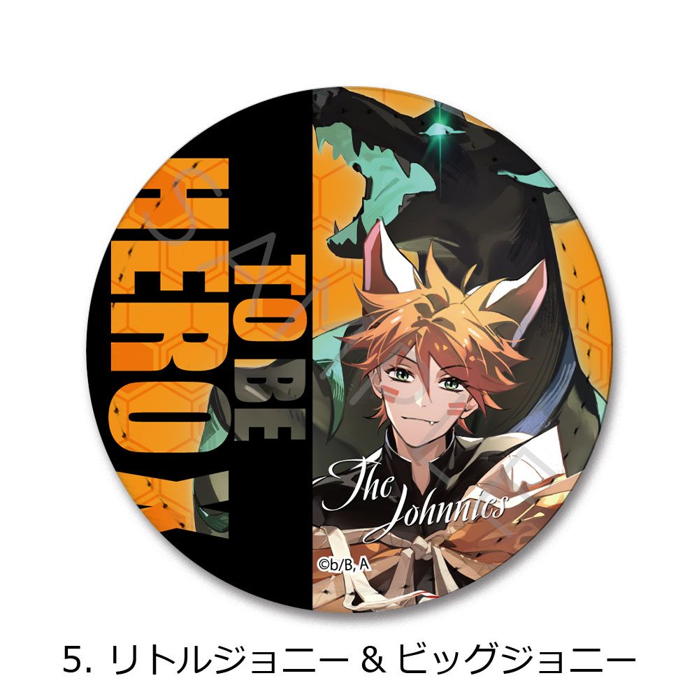 TO BE HERO X レザーバッジ 5 リトルジョニー&ビッグジョニー ("To Be Hero X" Leather Badge 5 The Johnnies)