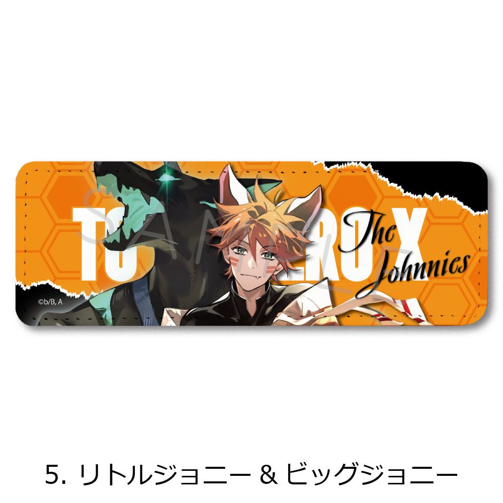 TO BE HERO X レザーバッジロング 5 リトルジョニー&ビッグジョニー ("To Be Hero X" Leather Badge Long 5 The Johnnies)