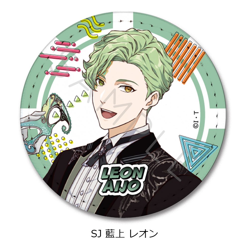 ライドカメンズ 第2弾 レザーバッジ(丸形) SJ 藍上レオン ("Ride Kamens" Vol. 2 Leather Badge (Round) SJ Aijo Leon)