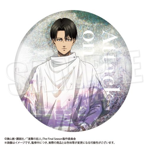 進撃の巨人 BIGホログラム缶バッジ Reflect Memories Ver. リヴァイ ("Attack on Titan" Big Hologram Can Badge Reflect Memories Ver. Levi)