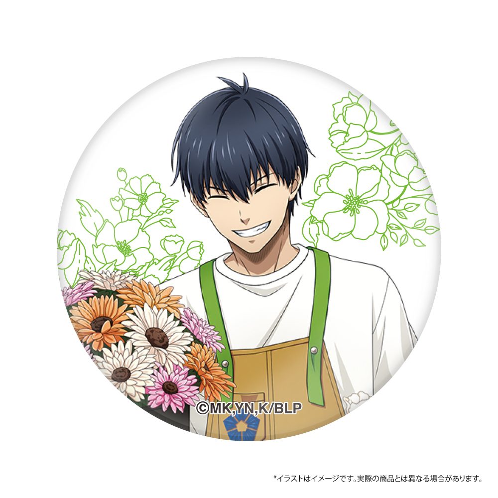 ブルーロック ガラスマグネット 潔世一(お花屋さん) ("Blue Lock" Glass Magnet Isagi Yoichi (Florist))