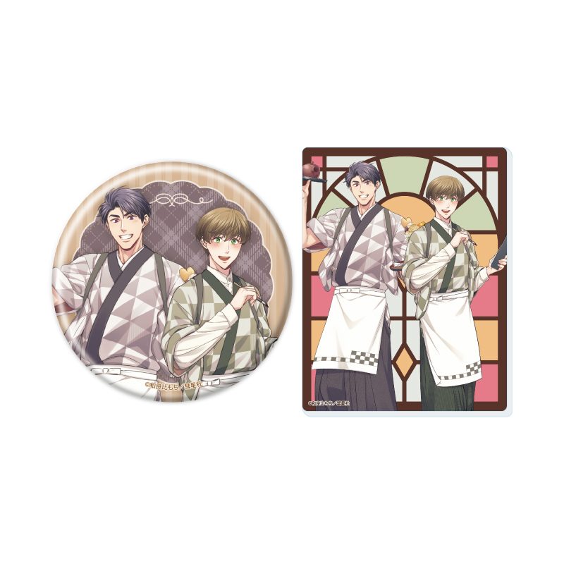 缶バッジ&アクリルカードセット Glanz BL comics 04 トモダチ・エンゲージ(描き下ろしイラスト) (Can Badge & Acrylic Card Set Glanz BL Comics 04 "Tomodachi Engage" (Original Illustration))