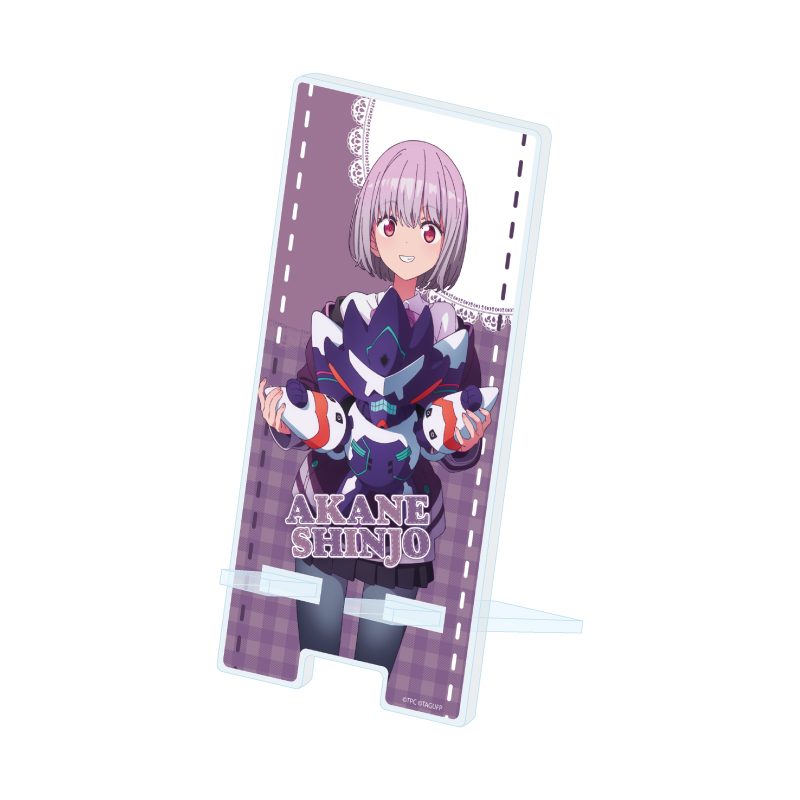 スマキャラスタンド グリッドマン ユニバース 14 新条アカネ ぬいぐるみと一緒Ver.(描き下ろしイラスト) (Sma Chara Stand "GRIDMAN UNIVERSE" 14 Shinjo Akane With Plush Ver. (Original Illustration))