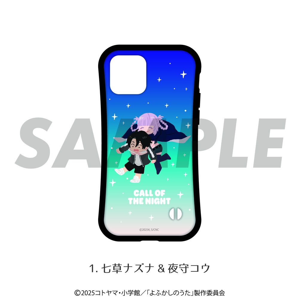 よふかしのうた グリップスマホケース (描き起こし)(iPhone16Pro) 01 七草ナズナ&夜守コウ ("Call of The Night" Grip Smartphone Case (Original Illustration) (iPhone16Pro) 01 Nanakusa Nazuna & Yamori Ko)