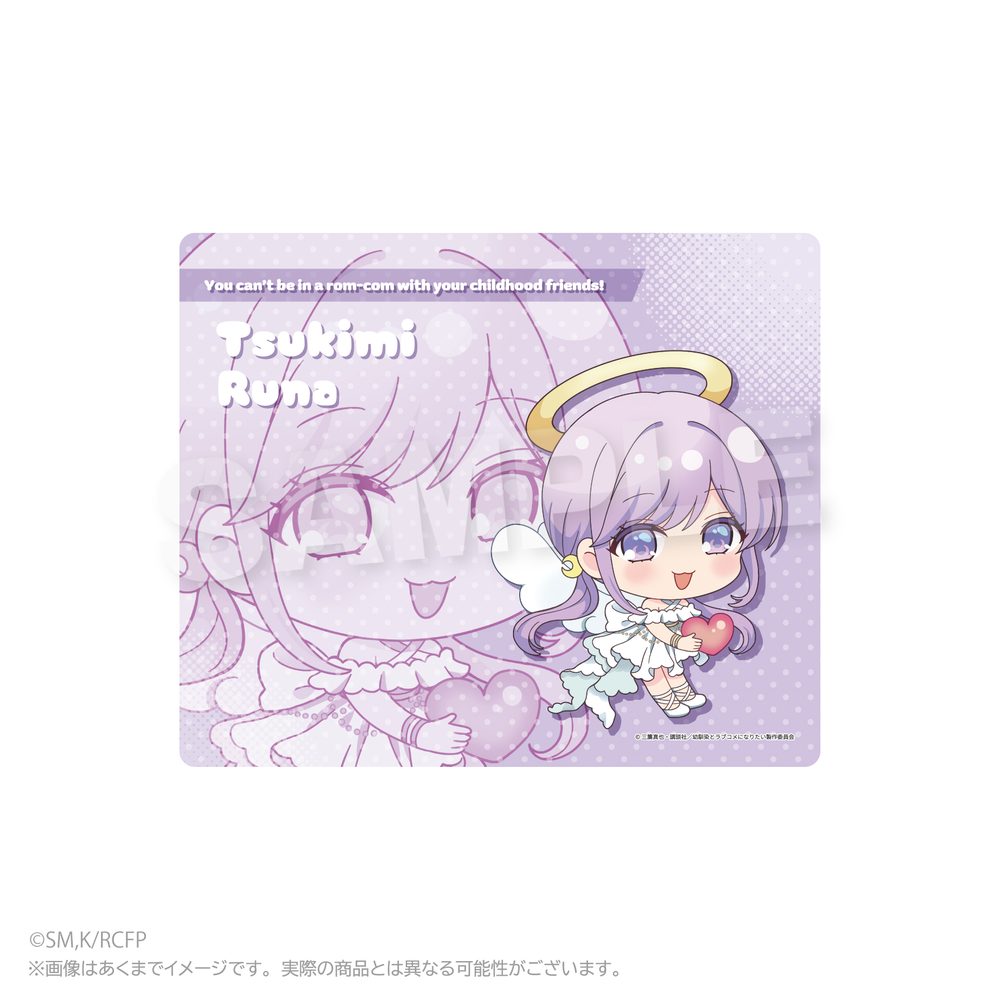 幼馴染とはラブコメにならない マウスパッド 天使Ver. 月見るな ("You Can't Be In a Rom-Com with Your Childhood Friends!" Mouse Pad Angel Ver. Tsukimi Runa)