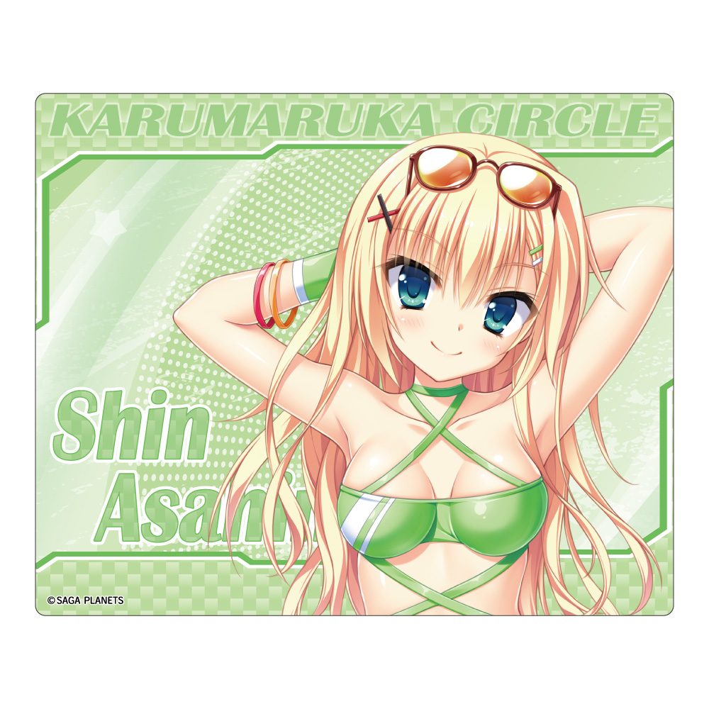 カルマルカ*サークル 描き下ろし マウスパッド 朝比奈晴 RQVer. ("Karumaruka Circle" Original Illustration Mouse Pad Asahina Shin RQ Ver.)