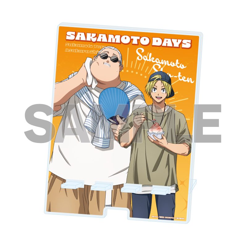 デカスマキャラスタンド SAKAMOTO DAYS 01 坂本太郎&朝倉シン 夏私服Ver.(描き下ろしイラスト) (Deka Sma Chara Stand "Sakamoto Days" 01 Sakamoto Taro & Asakura Shin Summer Casual Outfit Ver. (Original Illustration))