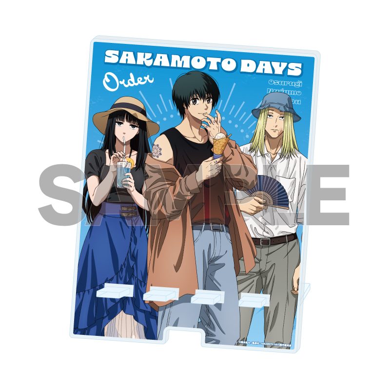 デカスマキャラスタンド SAKAMOTO DAYS 02 南雲&神々廻&大佛 夏私服Ver.(描き下ろしイラスト) (Deka Sma Chara Stand "Sakamoto Days" 02 Nagumo & Shishiba & Osaragi Summer Casual Outfit Ver. (Original Illustration))