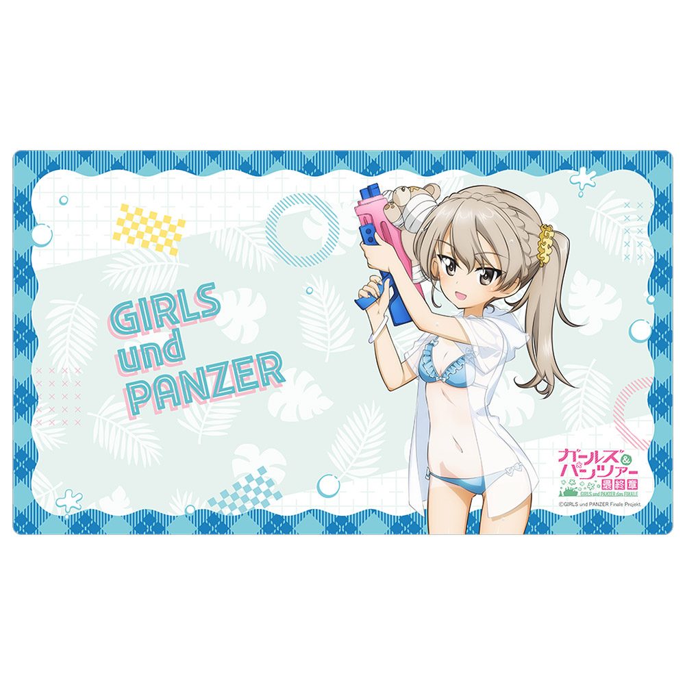 ガールズ&パンツァー 最終章 描き下ろしラバーマット 島田愛里寿/水鉄砲 日焼けVer. ("GIRLS und PANZER das Finale" Original Illustration Rubber Mat Shimada Alice / Water Gun Sunburn Ver.)