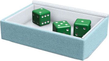 AT-40833 Dragon Tray - White & Aqua (AT-40833 Dragon Tray - White & Aqua)
