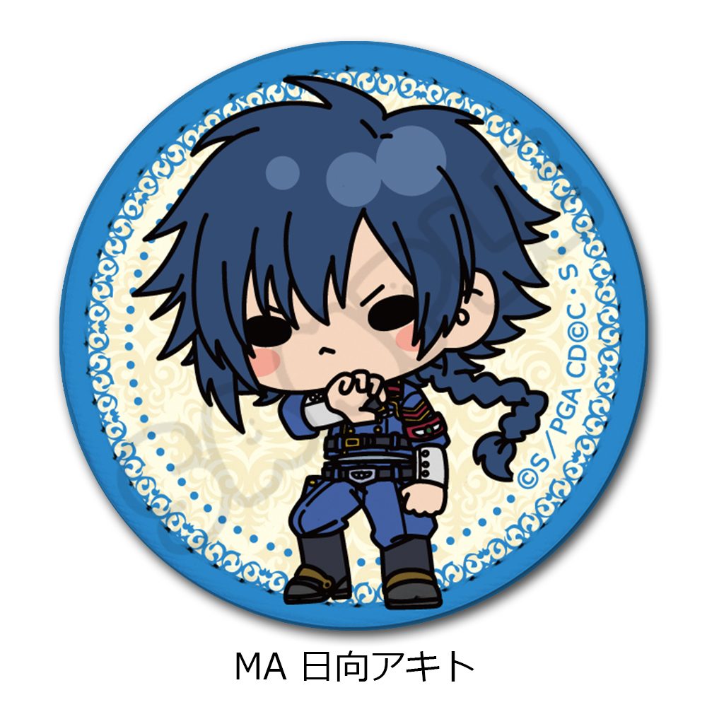 コードギアス 亡国のアキト レザーバッジ(丸形) MA 日向アキト ("Code Geass Akito the Exiled" Leather Badge (Round) MA Hyuga Akito)
