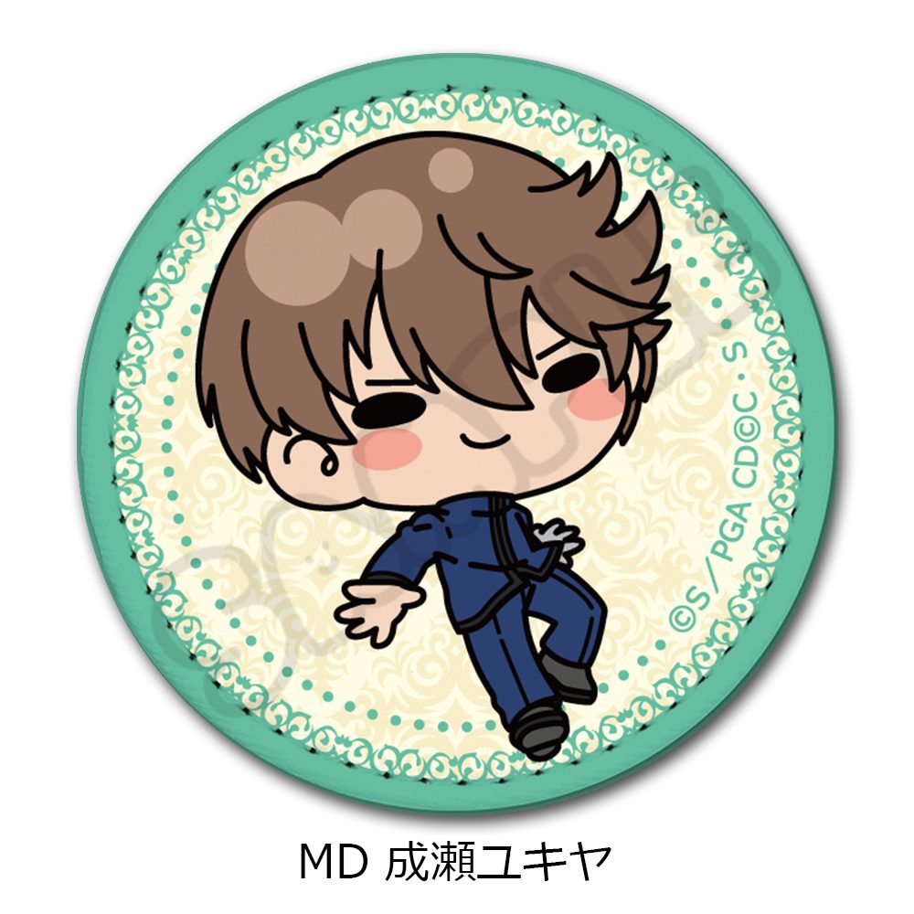 コードギアス 亡国のアキト レザーバッジ(丸形) MD 成瀬ユキヤ ("Code Geass Akito the Exiled" Leather Badge (Round) MD Naruse Yukiya)