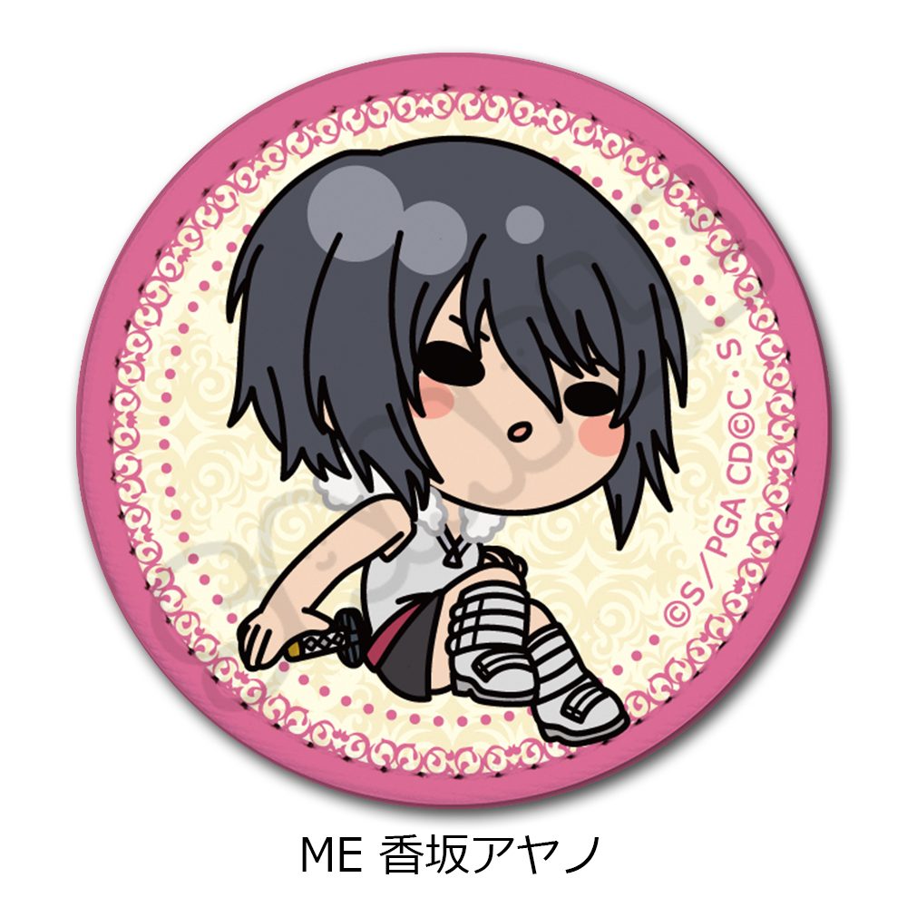 コードギアス 亡国のアキト レザーバッジ(丸形) ME 香坂アヤノ ("Code Geass Akito the Exiled" Leather Badge (Round) ME Kosaka Ayano)