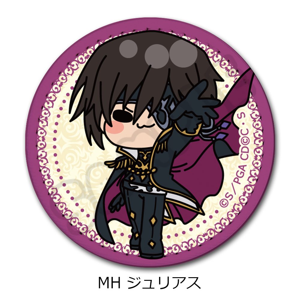 コードギアス 亡国のアキト レザーバッジ(丸形) MH ジュリアス ("Code Geass Akito the Exiled" Leather Badge (Round) MH Julius)