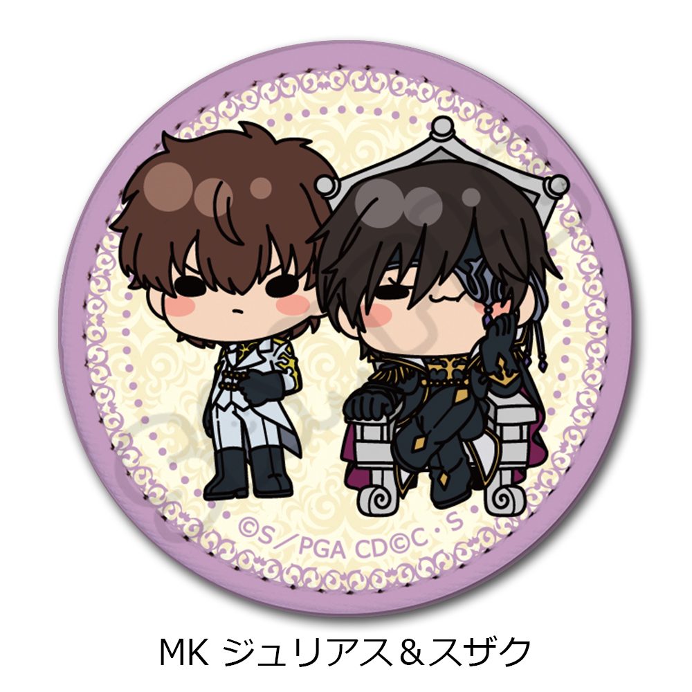 コードギアス 亡国のアキト レザーバッジ(丸形) MK ジュリアス&スザク ("Code Geass Akito the Exiled" Leather Badge (Round) MK Julius & Suzaku)
