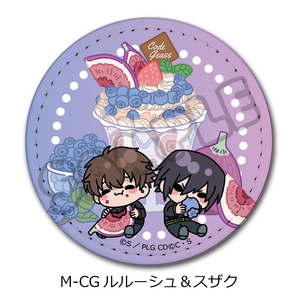 コードギアス 反逆のルルーシュ 第5弾 レザーバッジ(丸形) M-CG ルルーシュ&スザク ("Code Geass Lelouch of the Rebellion" Vol. 5 Leather Badge (Round) M-CG Lelouch & Suzaku)