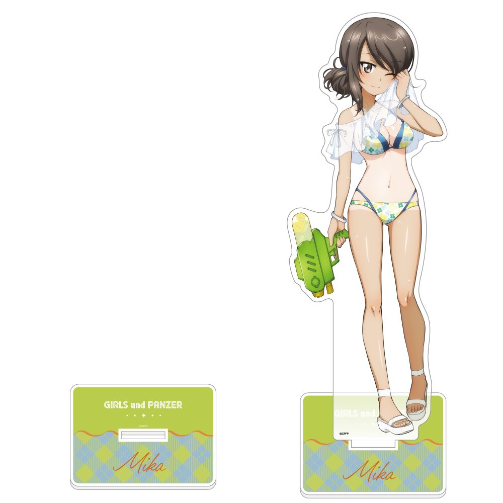ガールズ&パンツァー 最終章 描き下ろし特大アクリルスタンド ミカ/水鉄砲 日焼けVer. ("GIRLS und PANZER das Finale" Original Illustration Extra Large Acrylic Stand Mika / Water Gun Sunburn Ver.)