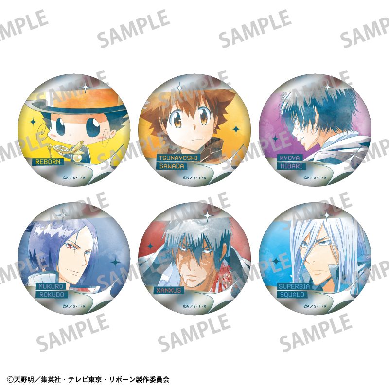 家庭教師ヒットマンREBORN! トレーディングオーロラ缶バッジ カミアニTOUCH ("Reborn!" Trading Aurora Can Badge KamiAni TOUCH)