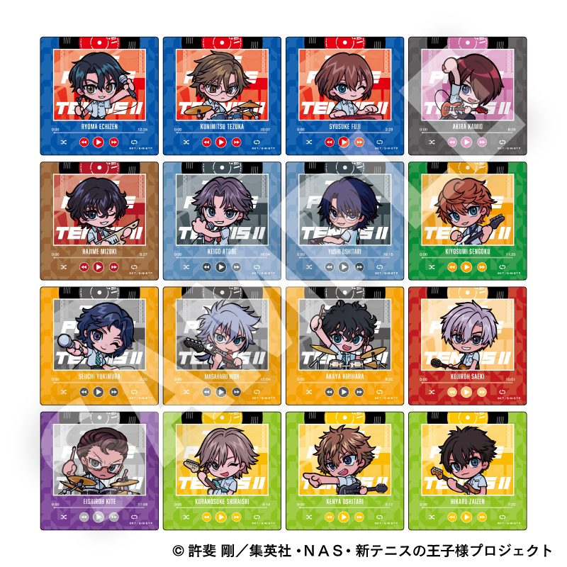 新テニスの王子様 トレーディングデフォルメスクエアカード(1パック2枚入り) ("New The Prince of Tennis" Trading Deformed Square Card (2 Pieces per Pack))