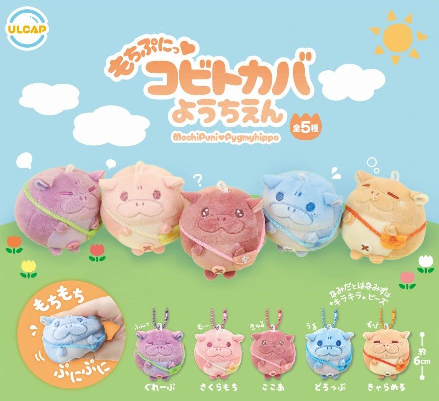 400円カプセル もちぷにっコビトカバようちえん (Mochi Puni Pygmy Hippo Kindergarten)