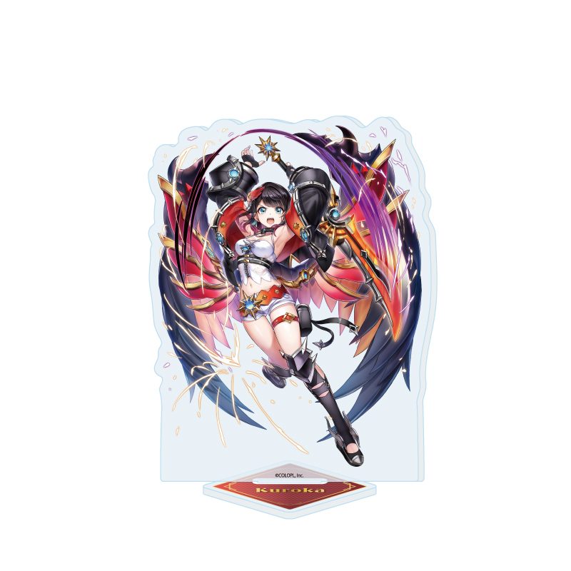 アクリルスタンド 白猫プロジェクト 43 クロカ(公式イラスト) (Acrylic Stand "White Cat Project" 43 Kuroka (Official Illustration))
