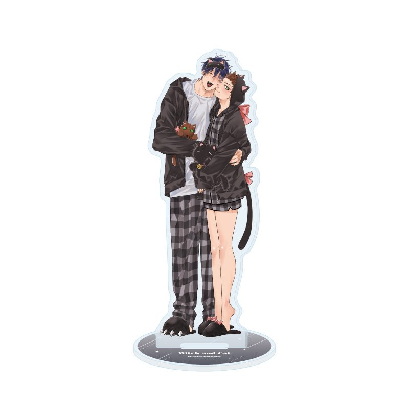アクリルスタンド 魔女と猫・魔女の犬 03 須藤正輝&宇野寿一(描き下ろしイラスト) (Acrylic Stand "Witch and Cat" & "Witch's Dog" 03 Sudo Masaki & Uno Juichi (Original Illustration))