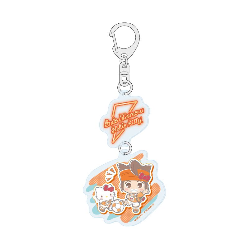 連結アクリルキーホルダー イナズマイレブン×サンリオキャラクターズ 01 円堂守×ハローキティ(コラボイラスト) (Linked Acrylic Key Chain "Inazuma Eleven" x Sanrio Characters 01 Endo Mamoru x Hello Kitty (Collaboration Illustration))